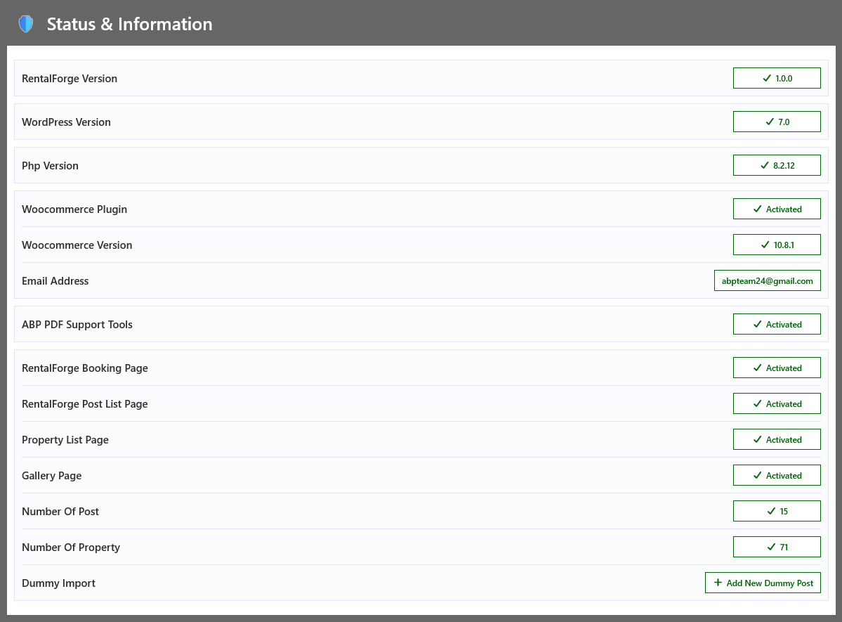 Tools Management & Information